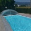 Obloukové zastřešení bazénu PRAKTIK v barvě elox